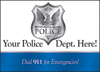 Police Badge (silver, blue and white) thumbnail