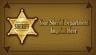 Sheriff - 6 point gold star on brown thumbnail